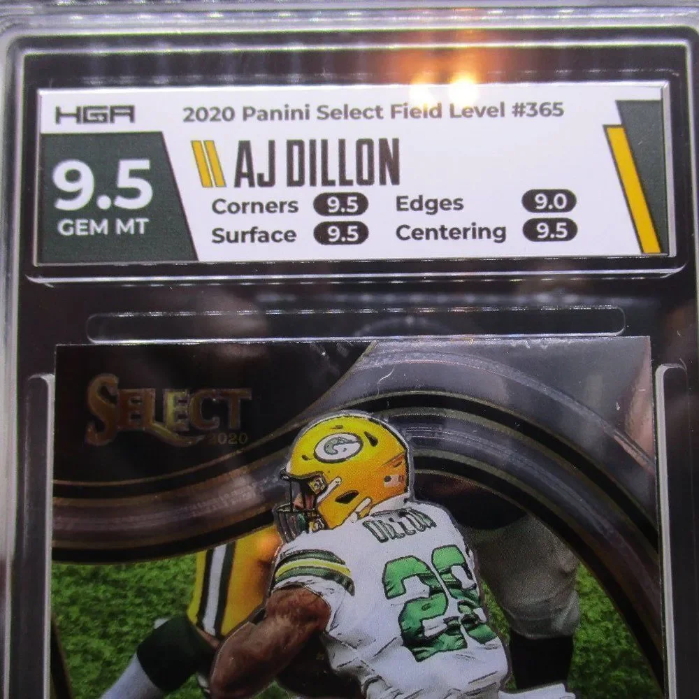 2020 AJ Dillon Select Rookie Field Level RC HGA 10 #365